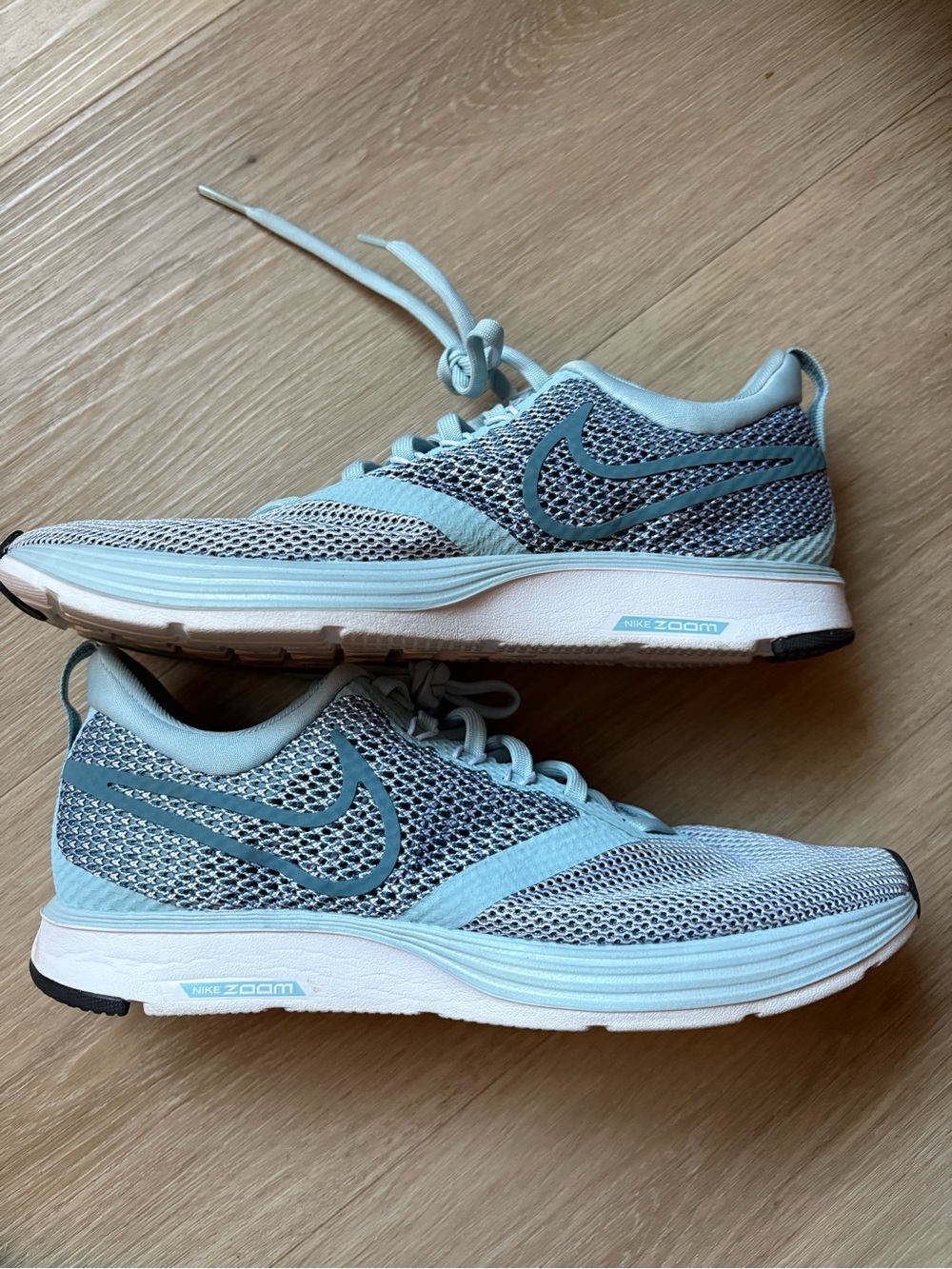 Nike Women’s Athletic Running Shoes - Light Teal/White